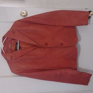 Wilsons Leather | Orange Leather Jacket